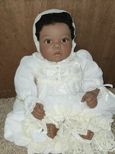 Lee Middleton Little Princess Baby Doll Reva Schick African American 20” Newborn 海外 即決