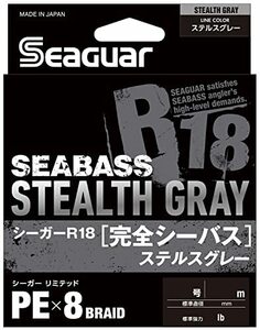 クレハ(KUREHA) PEライン シーガー R18完全シーバス 200m 1.2号 22lb ステルスグレー