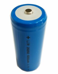 26650 リチウムイオン電池 3.7V 5000mAh 充電式 電池（1本セット）三ヶ月安心保証付き 送料無料 高品質商品 送料無料