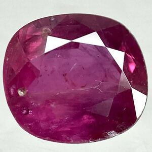 〔天然ルビー0.681ct〕a 約5.46×4.80mm ルース 裸石 corundum コランダム RUBY 宝石 ジュエリー 