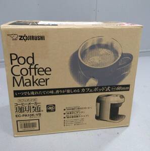 最終値下げ！ M716 新12 現状品 未使用品　ZOJIRUSHI　象印　EC-PA10‐VB　コーヒーメーカー　カフェポッド式　珈琲通　家電　1/18