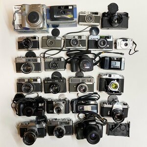 まとめ売り Canon Olympus Fujifilm Minolta YASHICA PETRI コンパクト フィルム カメラ 等 ジャンク品 動作未確認/A4422