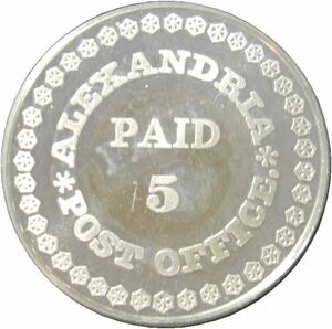 03 アメリカ アレクサンドリア郵便局 5セント切手 日本郵趣 協会 純銀製 アメリカ 希少な切手 1846年 メダル シルバー コイン プレート