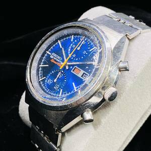 1円～ 6T30390424 SEIKO セイコー 5SPORTS ファイブスポーツ スピードタイマー 純正ベルト 6138-8010 AT 自動巻き メンズ 腕時計 稼働OK