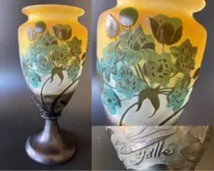 エミール ガレ 睡蓮とオモダカ　水草文　花器 花瓶 飾り壷　アンティーク