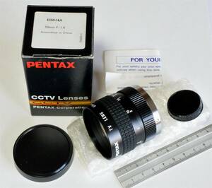 ★ Pentax　B5014A　50mm F1.4　Cマウント レンズ　1”　FA産業用　美品　動作確認　TV LENS　検）COSMICAR、　RICOH　FL-BC5014A-VG