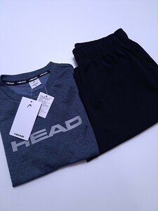 新品未使用 メンズ 　HEAD　M 半袖Tシャツ　抗菌防臭　スポーツ　ゴルフ パジャマ ルームウェア 即決送料無料 ハーフパンツ Bら　