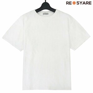 ディオールオム 2021SS 113J692A0614 オブリーク トロッター パイル タオル ニット クルーネック 半袖 Tシャツ カットソー 46078