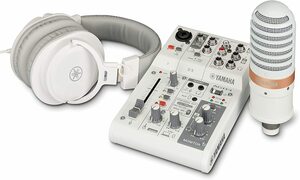 YAMAHA AG03MK2 W LSPK ホワイト ヤマハ ライブストリーミングパック オーディオインターフェース YH-MT1 YCM01