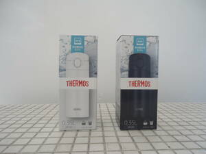  未使用品　THERMOS 真空断熱ケータイマグ　JOK-350　0.35L　ホワイト　ブラック　2個セット
