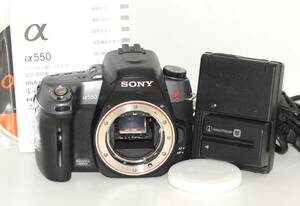 ★美品★ SONY ソニー DSLR-A550 ボディ バッテリー付属 #S110