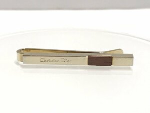 ■【YS-1】 クリスチャン ディオール Christian Dior タイピン ■ GP ゴールド系 全長4.8cm 幅0.4cm 【同梱可能商品】■D
