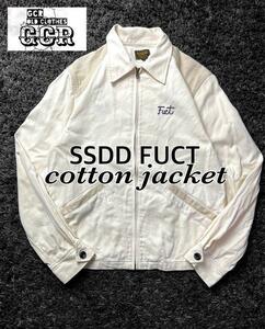 【シンプル&シック】Fuct SSDD　コットン　ロゴ 刺繍　ジャケット