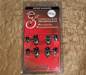 新品Grover 8N 2+2 パッケージ入 2 Per Side Sta-Tite Geared Ukulele Pegs Tuners Nickel グローバー 2x2 2:2ウクレレ ペグ ニッケル 14:1