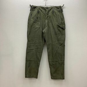 【K024】ヴィンテージ 60s イギリス軍 COMBAT TROUSER 1960pattern 6 オリーブ カーゴパンツ BRITISH ARMY ビンテージ ミリタリー 送料無料