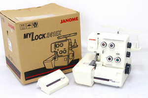 【ト石】 JANOME ジャノメ MYLOCK 241EX 788型 マイロック ロックミシン 箱付き 現状品 ECZ01EWH81