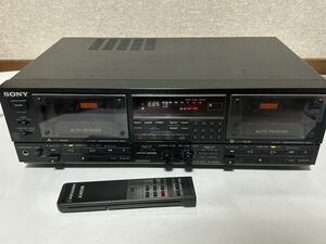 訳あり品 SONY 録再リバース・ツインカセットデッキ TC-WR950 