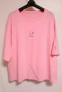 ピーナッツ スヌーピー フロントプリント ピンク Tシャツ レディース 4Lサイズ