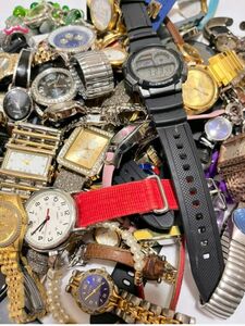 腕時計 大量 90点以上 4㎏ まとめ売り ジャンク扱 CASIO WALTHAM RELIC GUESS ANNE KLEIN EMBASSY TIMEX NY&C 他 まとめて Watch LOT R10