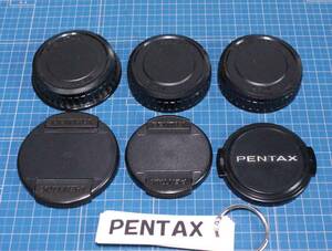 [is163]アサヒ　ペンタックス　レンズキャップ　6個 58mm 49mm ASAHI PENTAX LENS CAP 前蓋 後蓋 リヤキャップ　Kマウント
