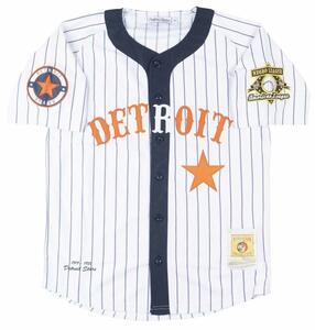 【XL】 HEADGEAR ヘッドギア NEGRO ニグロリーグ デトロイト Stars スターズ ベースボールシャツ ストライプ ユニフォーム USA正規品