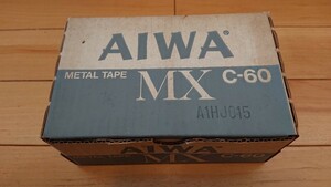 【希少】【新品未開封】AIWA カセットテープ(メタルテープ) MX60 箱入り