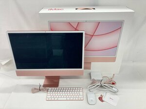 Apple　iMac　A2439　24-inch/M1/2021　8GB　256GB　Sonoma　ピンク　初期化済み【CEAM1017】