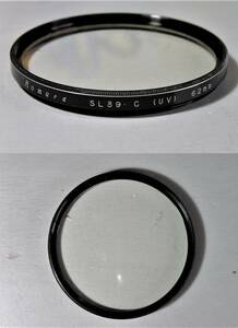 KOMURA（20）　 中古・レンズフィルター　62㎜　SL39・C /UV（レンズ保護、紫外線吸収）　コムラ―、ミノルタ