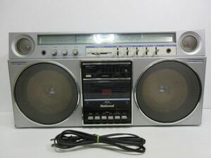 ◆National ナショナル RX‐5080 FM/AMステレオラジオカセットレコーダー ラジカセ オーディオ機器 電源ケーブル付 動作確認済み 現状渡し