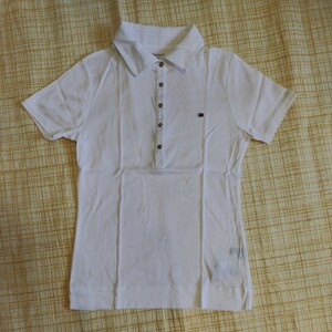 Tommy Hilfiger ポロシャツ Mサイズ 半袖 中古現状品 ホワイト 白 トミーヒルフィガー 半袖シャツ レディース シャツ