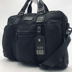 1円~[極美品] TUMI トゥミ ALPHA BRAVO マクネア メンズ ビジネスバッグ 2way ショルダーバッグ ブリーフケース バリスティック A4/PC可 黒