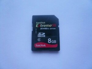 SanDisk ExtremeⅢ EDITION SDHCカード 8GB