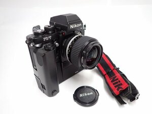 Nikon F3/T ブラック + MD-4 + Ai-S NIKKOR 35mm F1.4 ニコン フィルム一眼レフカメラ モータードライブ/レンズ付 ∬ 6DFDE-2