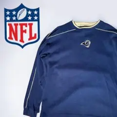 [t202]NFLラムズスエットビックサイズ刺繍ロゴアメリカンフットボール古着
