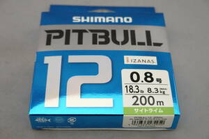 即決!!シマノ★ピットブル12 0.8号 200ｍ★新品 SHIMANO PITBULL