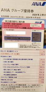 【送料無料・即決】全日空　ANA 株主優待券 1枚 セット＋ANAグループ優待券 1冊 ～2025年5月31日まで 最新 株主優待