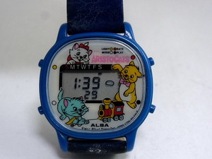 キャラクター腕時計　アルバ　アニメタイム　おしゃれキャット　デジタル　Y754-5000（タグ付き）２７