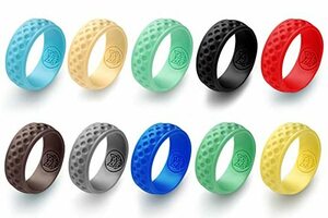MAZEL(マゼル) シリコンゴルフボールリング スポーツ指輪 クラブグリップを ゴルフアクセサリー 柔軟 安全 軽量