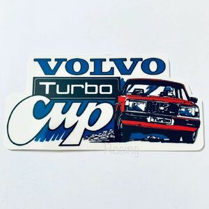 ボルボ ターボ カップ Turbo Cup ステッカー/ rデザイン ポールスター t4 v50 v40 v60 v70 v90 xc40 xc60 xc70 xc90 240 850 s60 240