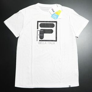 ●送料390円可能商品 フィラ FILA 新品 メンズ 吸水速乾 ドライ UVCUT スポーツ 半袖 Tシャツ 白 Mサイズ [412355-WT-M]一 三 壱★QWER