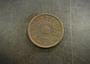 稲1銭青銅貨 　明治31年 送料無料 （13466）硬貨 古銭 アンティーク　日本 貨幣 近代 コレクション 