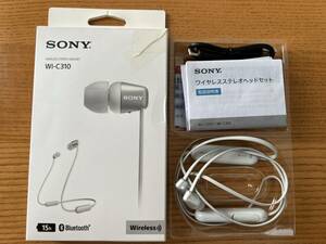 【中古】SONY WI-C310 ワイヤレスイヤホン 付属品完備 ジャンク