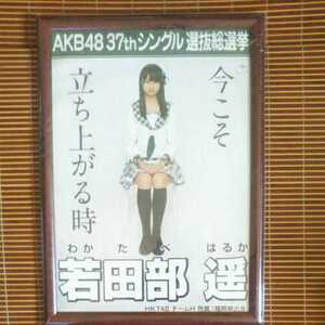 【額入り、45×33cmのビッグサイズ!!】AKB48 37th シングル選抜総選挙　若田部遥　HKT48　チームH所属（福岡県出身）　