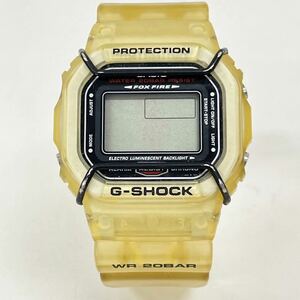CASIOカシオ G-SHOCK DW-5600VT 腕時計 ジーショック 99年 イエロー スケルトン 不動品