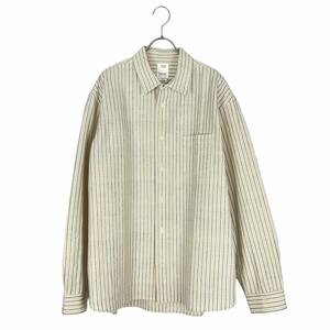 VISVIM(ビズビム) HEMI SHIRT L/S (H.W.) 19SS (beige stripe)