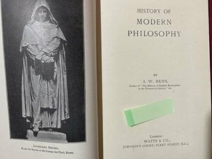 ｃ◆　HISTORY OF MODERN PHILOSOPHY　英語　語学　/　N42