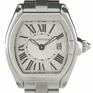 カルティエ CARTIER ロードスター SM ローマン W62016V3 腕時計 SS クォーツ シルバー レディース 【中古】