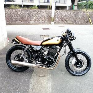  ☆ ヤマハ　 SR400 ☆　RH01J　カフェレーサー　オールウレタングラデーションペイントカスタム！　貴重なキャブ車！ 旧車 ） 