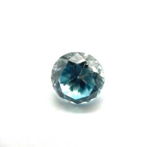 天然ブルージルコン ルース 2.642ct ソーティング付き 約7.6×7.6×5.0mm 裸石 外し石 大粒 宝石 ジュエリー jewelry blue zircon