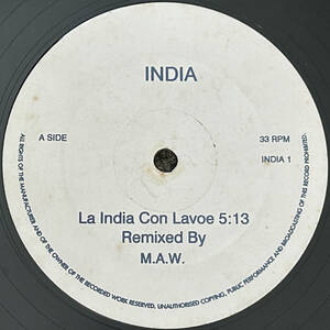 試聴 India La India Con Lavoe / To Be In Love プロモ・カップリング Remixed By Masters At work